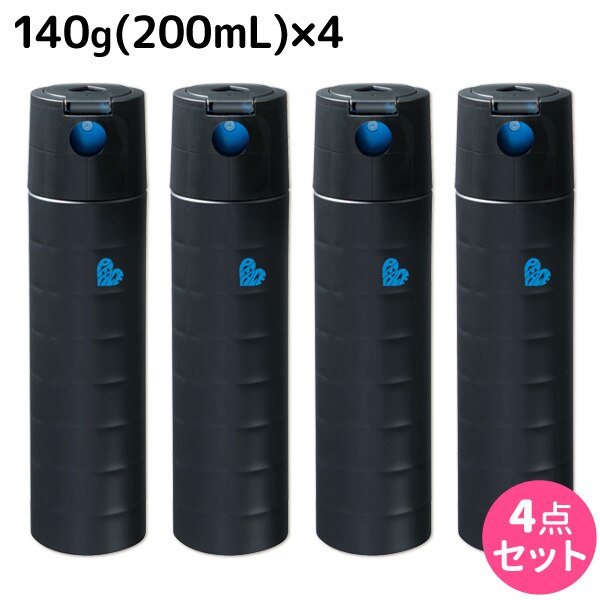 ピース フリーズキープスプレー ブラック 140g (200mL) 4個 セット