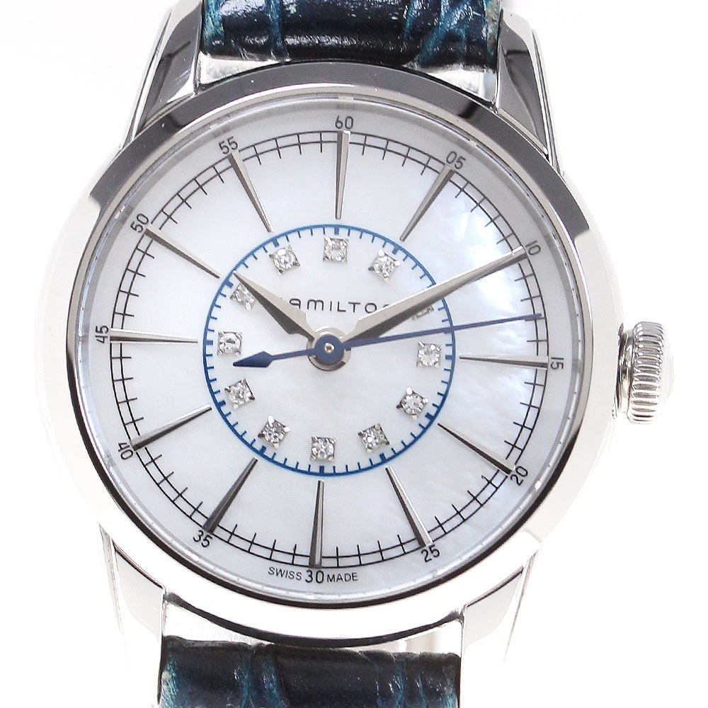 ハミルトン HAMILTON H403110 レイルロード 12Pダイヤ クォーツ レディース _834808【中古】 23,590円