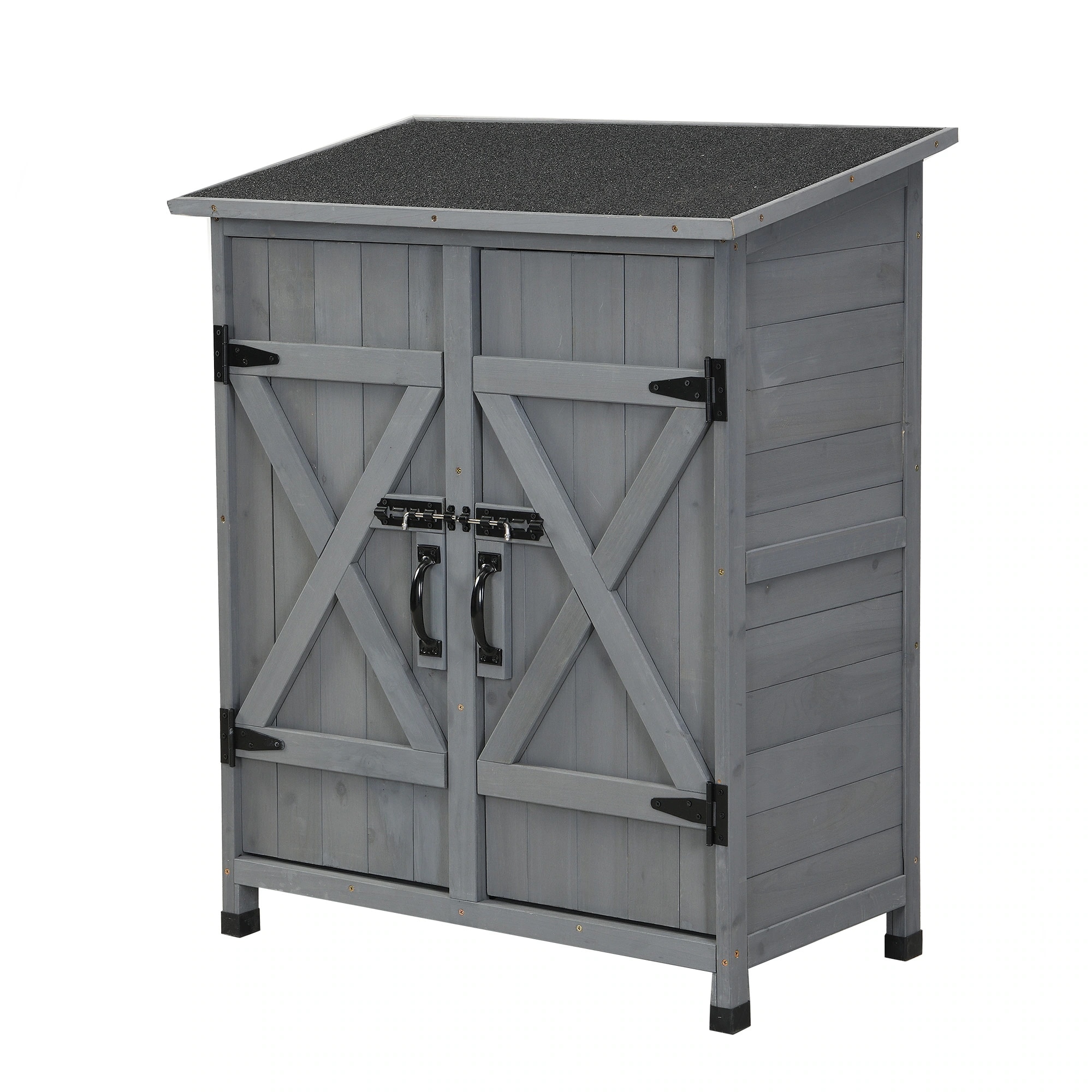 【国内出荷】物置き 木製 収納庫 観音扉 ヨーロッパ風 ガーデニング用品 小屋 戸外収納庫 大型 屋外物置 棚 大型 ドア ベランダ 物置き 屋外収納 ガーデニング ウッド 園芸用品 庭 倉庫 DIY