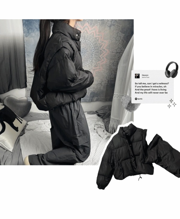 detachable short padding (4colors)