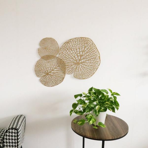 壁掛け 飾り ウォールデコレーション モダンアート ナチュラル アンティーク アイアン ボタニカル 650x480mm ゴールド