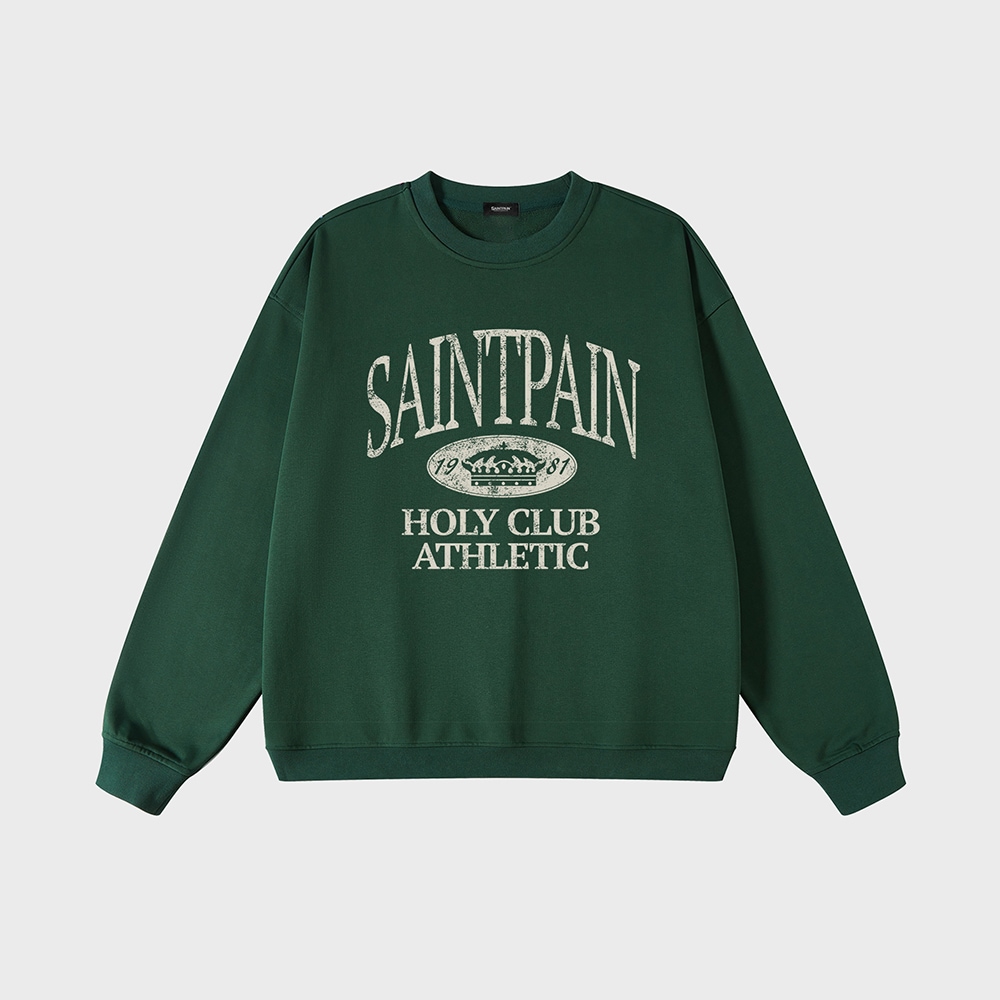 SP CROWN HEAVYWEIGHT OVERFIT SWEATSHIRT-GREEN