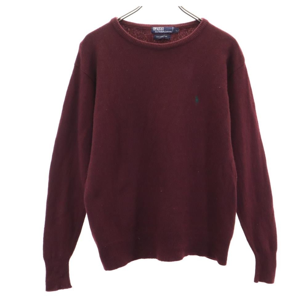 ポロバイラルフローレン 90s ウール オールド 長袖 セーター L パープル系 Polo by Ralph Lauren ニット メンズ 4,698円