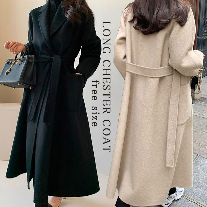 チェスターコート レディース ロングコート コート かっこいい アウター 上着 50代 40代 30代 ミセス 秋 冬 大きいサイズ 上品 防寒 ロング丈 い 通勤 OL スーツ ドレス きれいめ