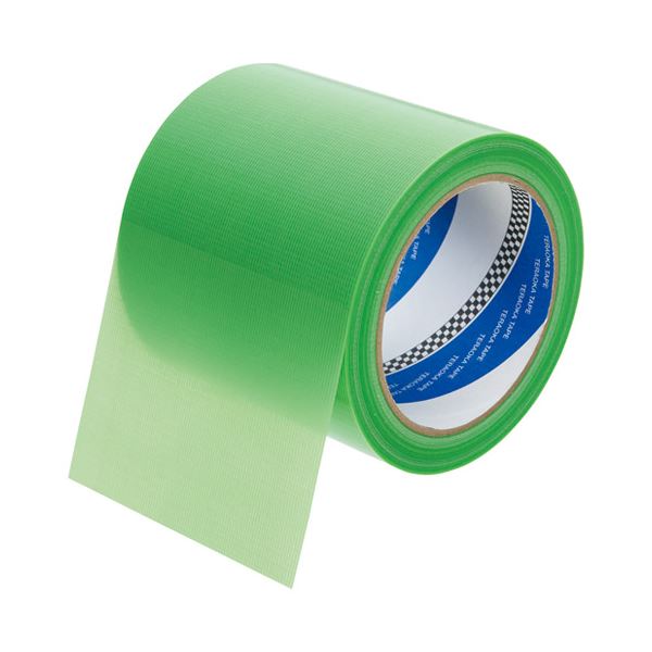 （まとめ） 寺岡製作所 P-カットテープ 4140 100mm×25m 若葉(×10セット)