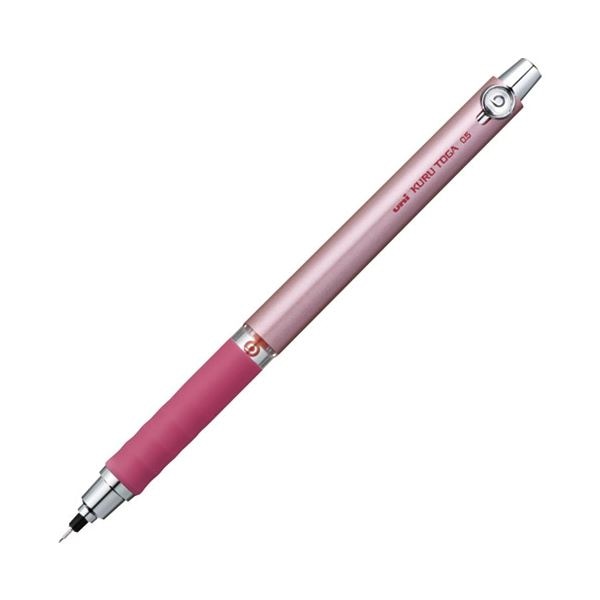 (まとめ) 三菱鉛筆 クルトガラバーグリップ05 ピンク M5656 1P(×10セット)