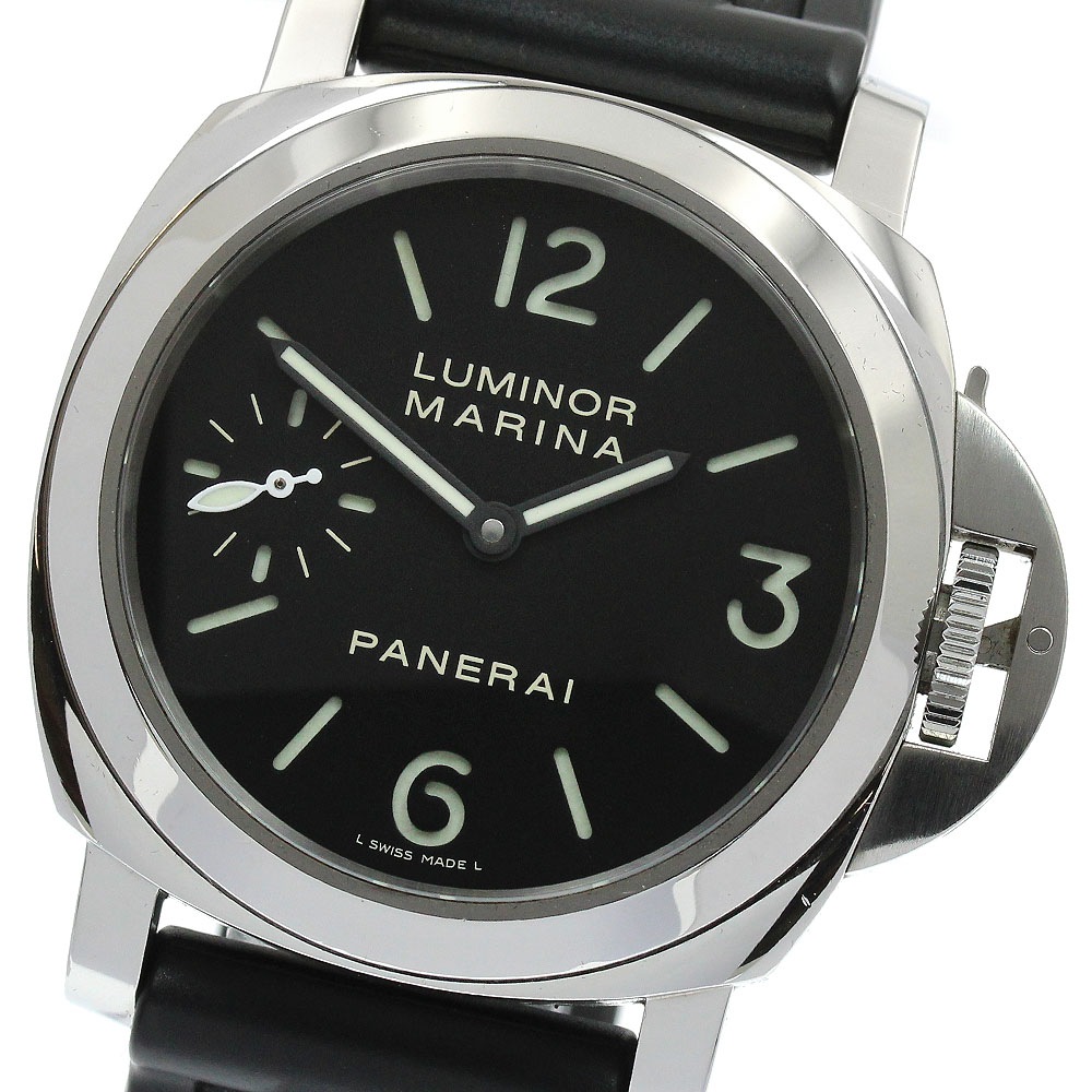 パネライ PANERAI PAM00111 ルミノール マリーナ 裏スケルトン 手巻き メンズ 良品 箱・保証書付き_894653【中古】