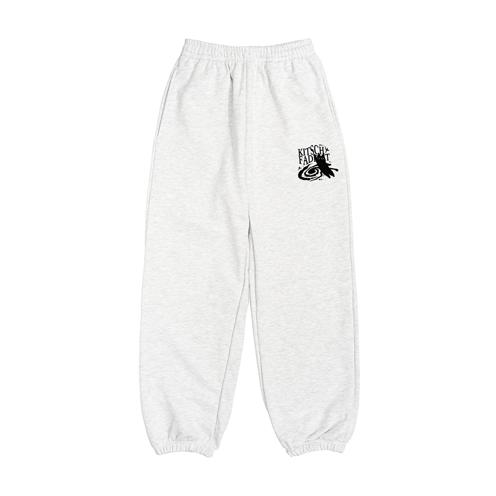 KITSCH CAT JUMPING TRAINING PANTS (LIGHT MELANGE)ロングパンツ