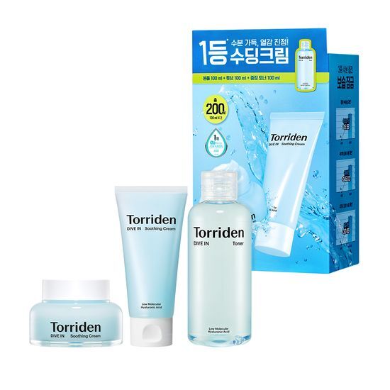 ダイブイン ヒアルロン酸 スージングクリーム 100ml（+トナー100ml) + マスクパックギフト