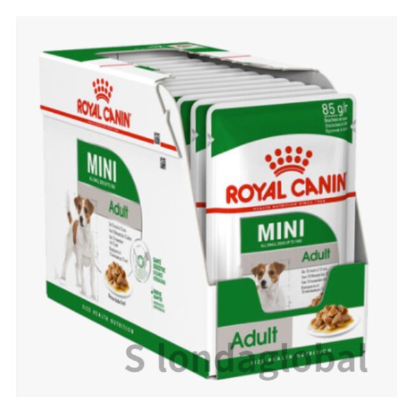 ロイヤルカナン 犬 湿式 ポーチ ミニアダルト 12pX1ボックス