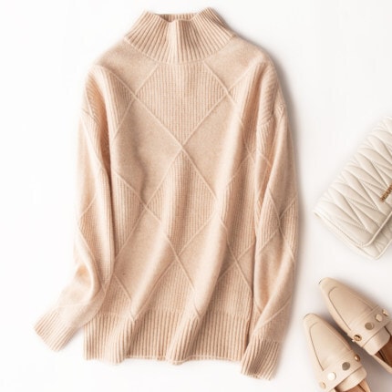 トップス カットソー ニットソー セーター 袖あり 長袖 ハイネック タートルネック ブラック 2XL かわいい 大人可愛い きれいめ 上品 おしゃれ 主役級 存在感 春 秋 冬 10代 個性的