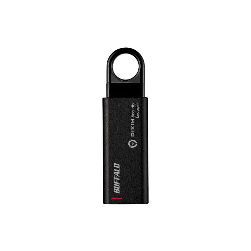 BUFFALO　DiXiM Security Endpoint搭載 セキュリティUSBメモリー ［16GB /USB TypeA /USB3.2 /ノック式］　RUF3-KEV16G-BK