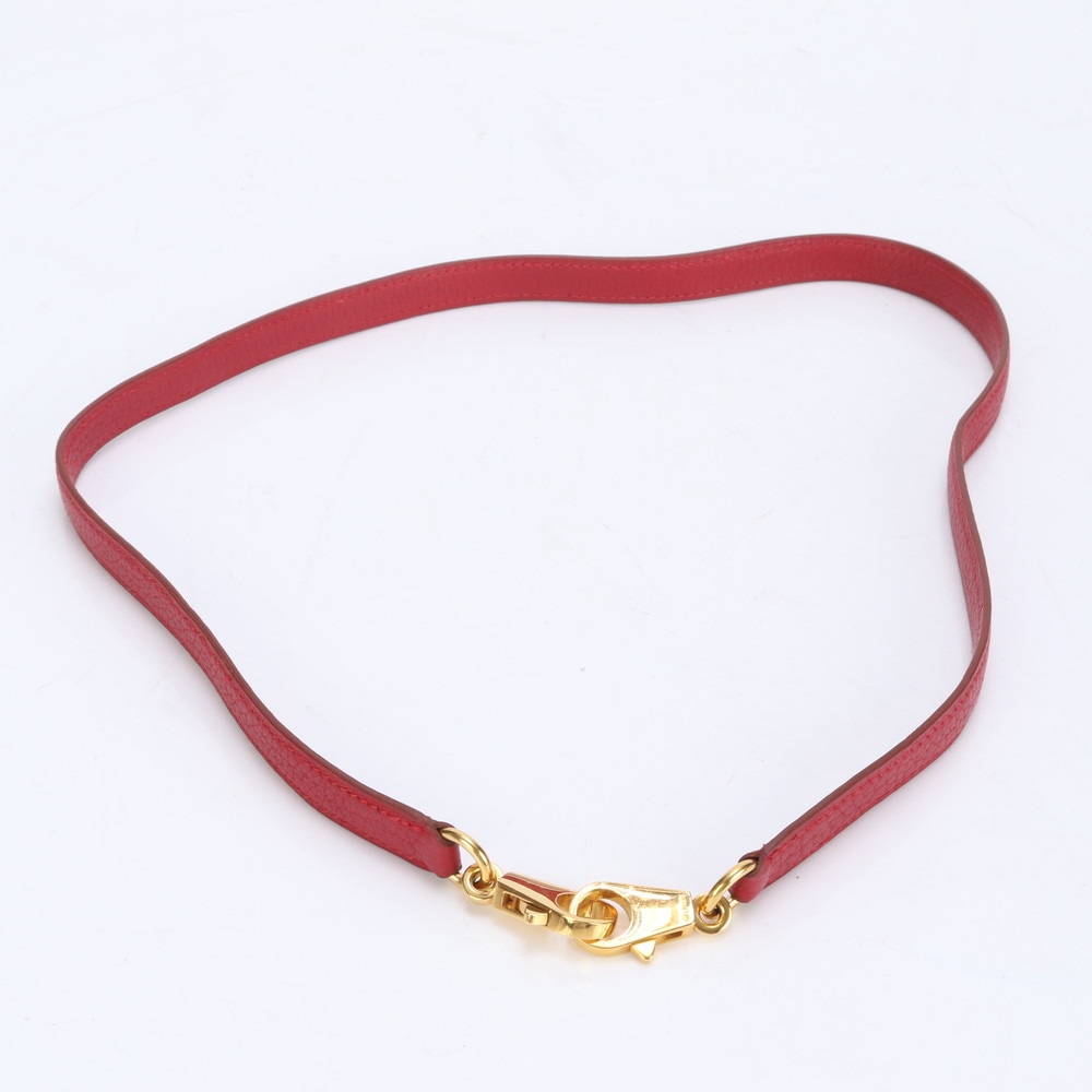 極美品 ゴールド 金具 肩掛け バッグ トート レザー ショルダーストラップ レディース EEE BQ1-5 中古 47,100円