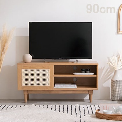 テレビ台 ラタン テレビボード 幅90cm ローボード 天然ラタン