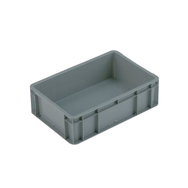 (8個セット) TP規格コンテナボックス (TP-341.5B 穴無し) グレー 相互モジュール嵌合可