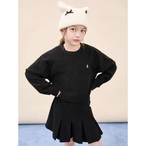 [BEANPOLE KIDS] ゴールベルロアクロップスウェットシャツ&ノースリーブTシャツ想像SET ブラック(BI5941G065)
