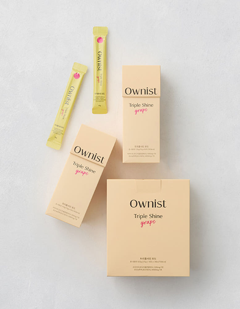【1+1】 Ownist トリプルシャイン グレープ 各14包入り