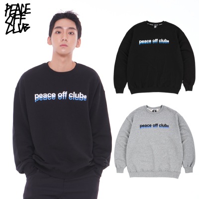 [PEACEOFFCLUB]ベーシックロゴスウェットシャツ Basic_Logo Sweatshirt