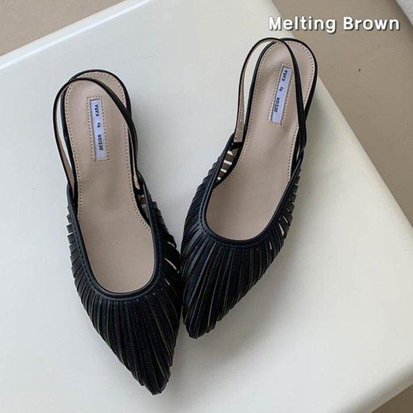 女性用夏サンダル フラット スリングバックサンダル K46