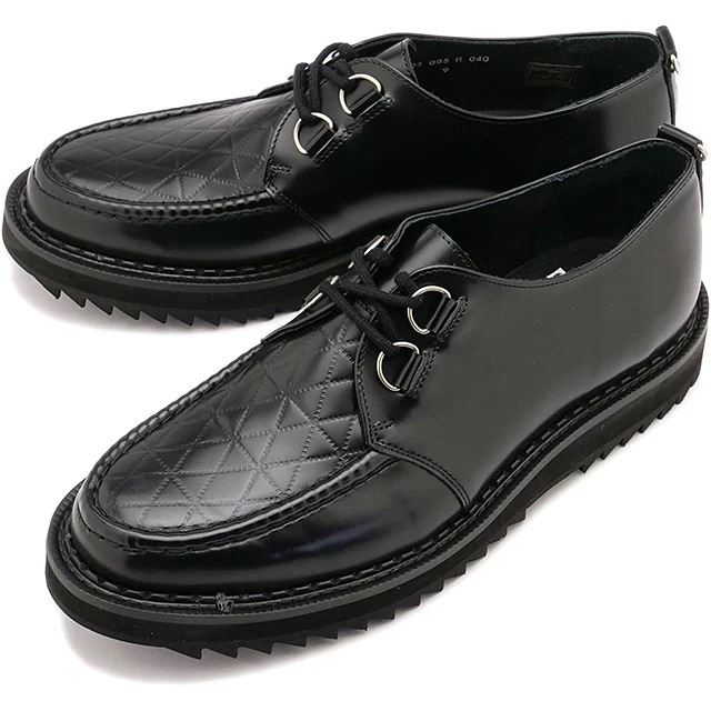 リップル ダービー [02-005-R-040] RIPPLE DERBY メンズ 靴 レザーシューズ BLACK 正規取扱店 32,175円