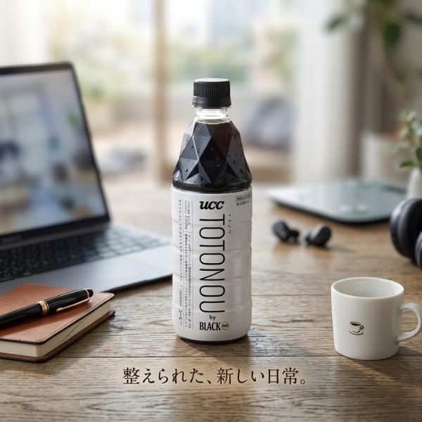 代謝ケア コンディショニングコーヒー ブラック 無糖 ペット ケースUCC トトノウ TOTONOU by BLACK 無糖 コーヒー 500ml×2ケース/48本(048)『GCC』【本州のみ　送料