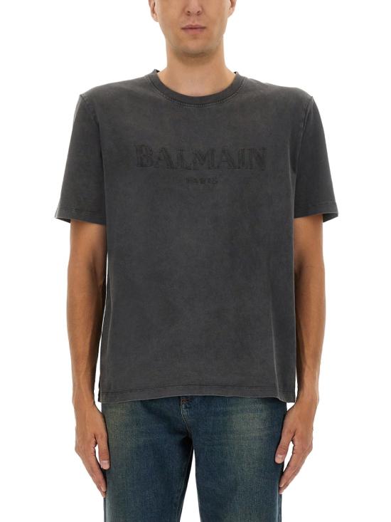 BALMAIN Men T-Shirts FH1EG000BC72 YGD GREY