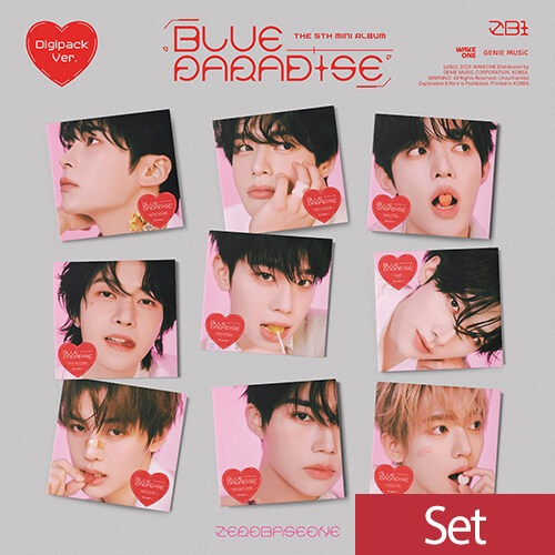 SET商品 ZEROBASEONE ミニ 5集 BLUE PARADISE (Digipack Ver.) 9種セット 韓国アイドル