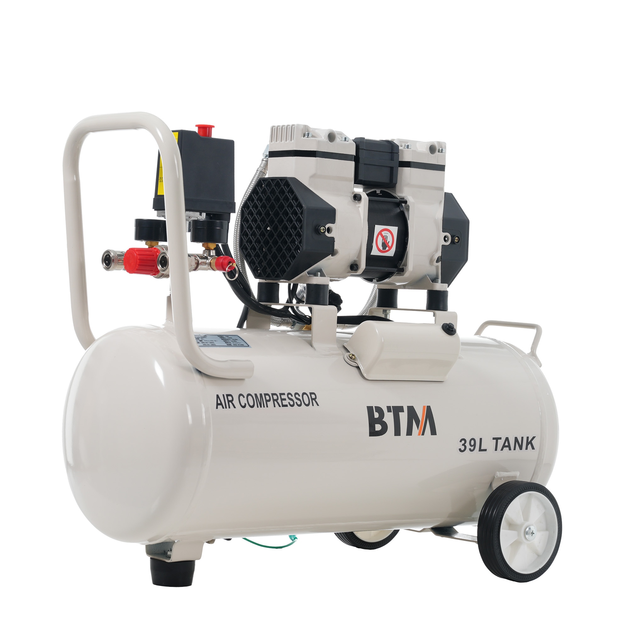【240】【39L ベージュ】エアーコンプレッサーエアコンプレッサー静音 ハイパワー 高速充填 オイルレス コンプレッサー 業務用 DIY 空気入れ