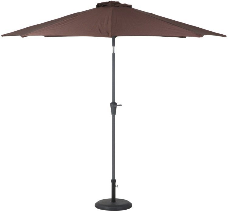 ガーデンパラソル おしゃれ アルミパラソル 270cm 大型 アウトドア 庭 カフェ 高さ242cm ブラウン
