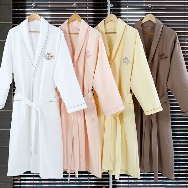 メンズ バスローブ 綿100 薄手 ミモレ丈 ホテル レディース ワッフル バスローブ ロング丈 男