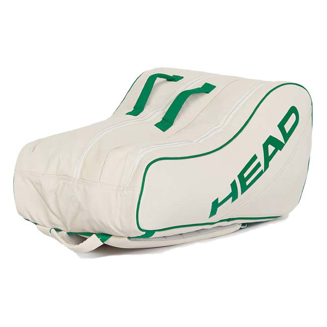 ヘッド(HEAD) Arthur Ashe ラケットバッグ L 9PK テニスバッグ 262055-WHGEホワイト×グリーン 【９本収納】