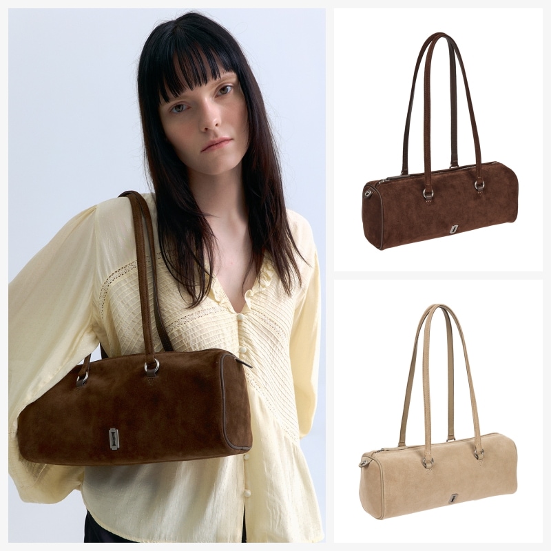 【VUNQUE】25FW PERFEC PILLOW SUEDE SHOULDER M : 2COLORS