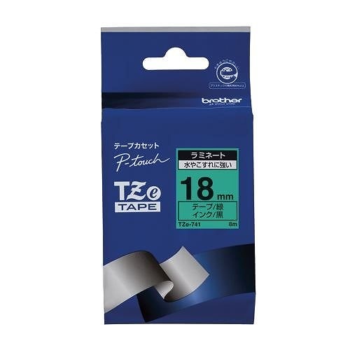（まとめ買い）ピータッチテープ18mm緑/黒 TZE-741 00009872 [x3]