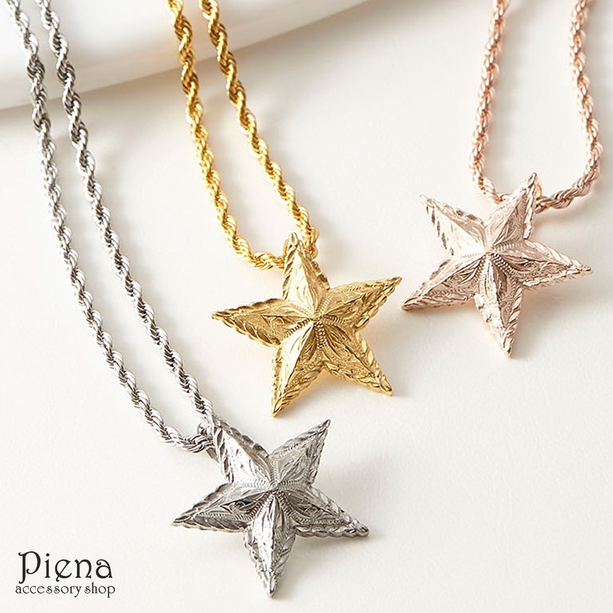 ペンダント レディース メンズ ハワイアンジュエリー 星 ユニセックス スター サージカルステンレス