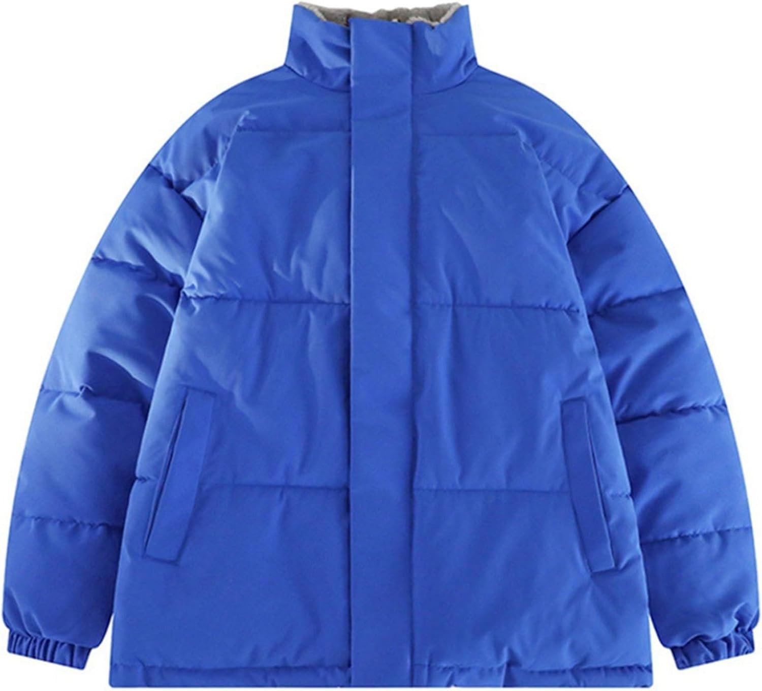 秋冬 暖かいジャケット 両面着れるコート 防風トップス レディース メンズ ブルゾン 防寒着 中綿入り 厚手 大きいサイズ ポケットあり ハイネック ジップアップ 男女兼用 アウター