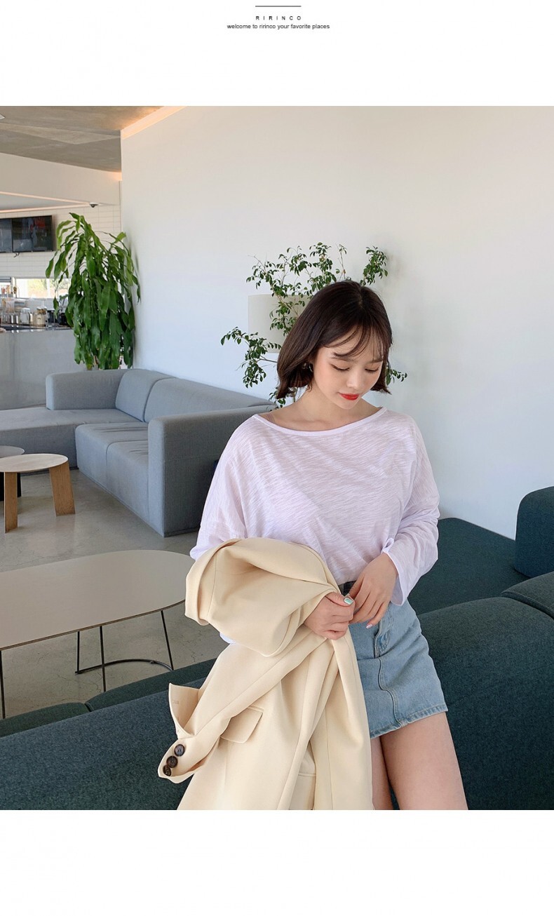 トップス Tシャツ カットソー 長袖 ドロップショルダー ボートネック オフショルダー オフショル 大人可愛い きれいめ シンプル カジュアル こなれ感 ラフ ルーズ オールシーズン 学生 通学