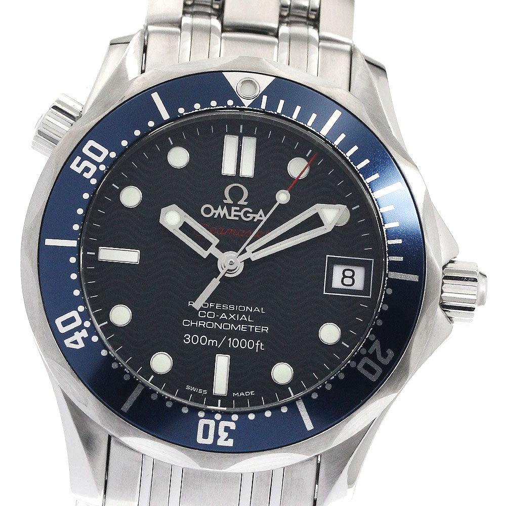 オメガ OMEGA 2222.80 シーマスター300 デイト コーアクシャル 自動巻き ボーイズ _886765【中古】