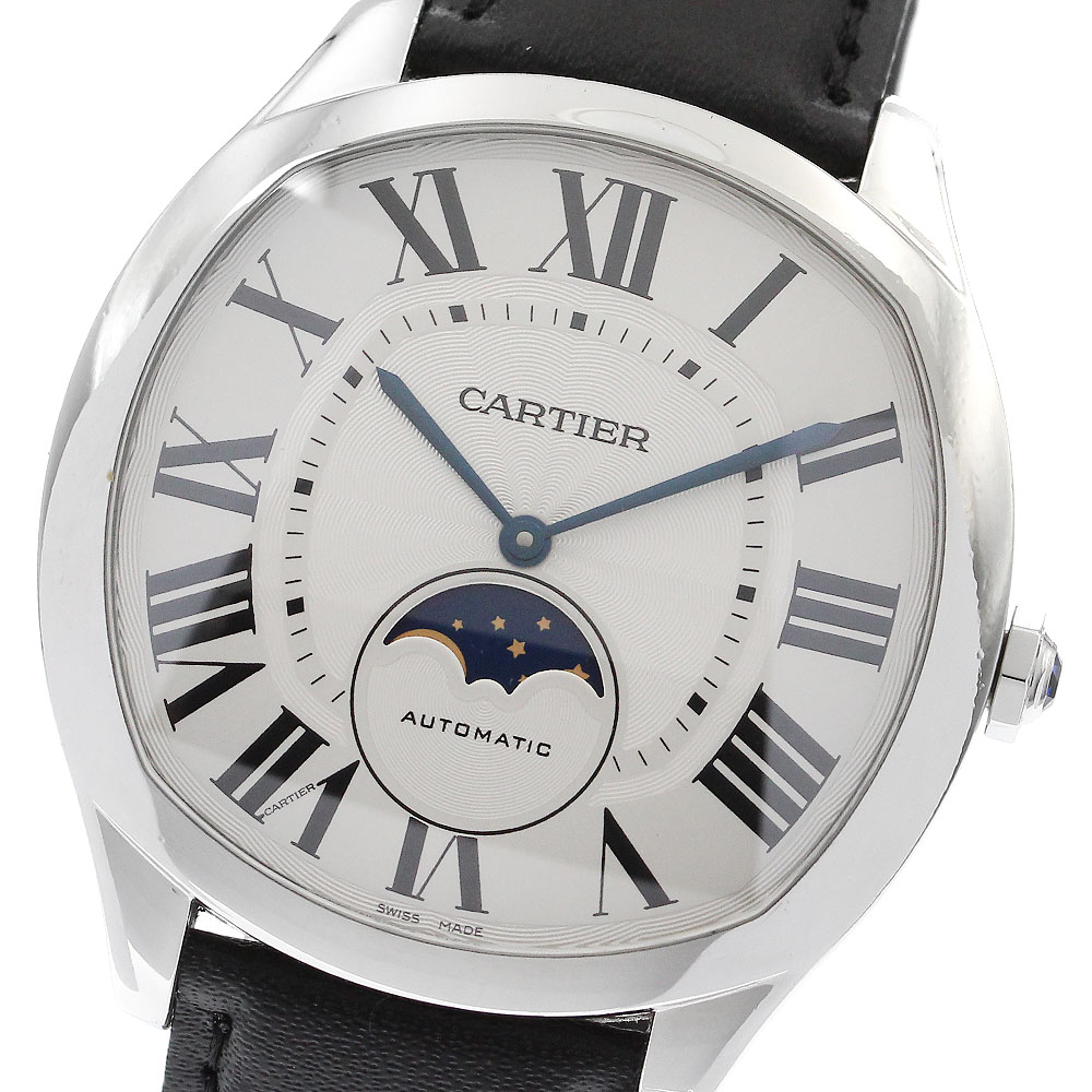 カルティエ CARTIER WSNM0008 ドライブ ドゥ カルティエ ムーンフェイズ 自動巻き メンズ _902697【中古】 323,730円