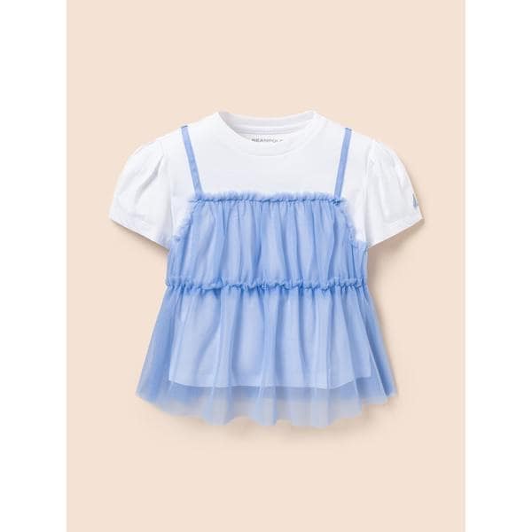 [BEANPOLE KIDS] [ラブリービンキーガールズ] 半袖シャー ビスチェ ブラウス スカイブルー (BI5465G05Q)