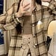 ベージュ×ブラウン