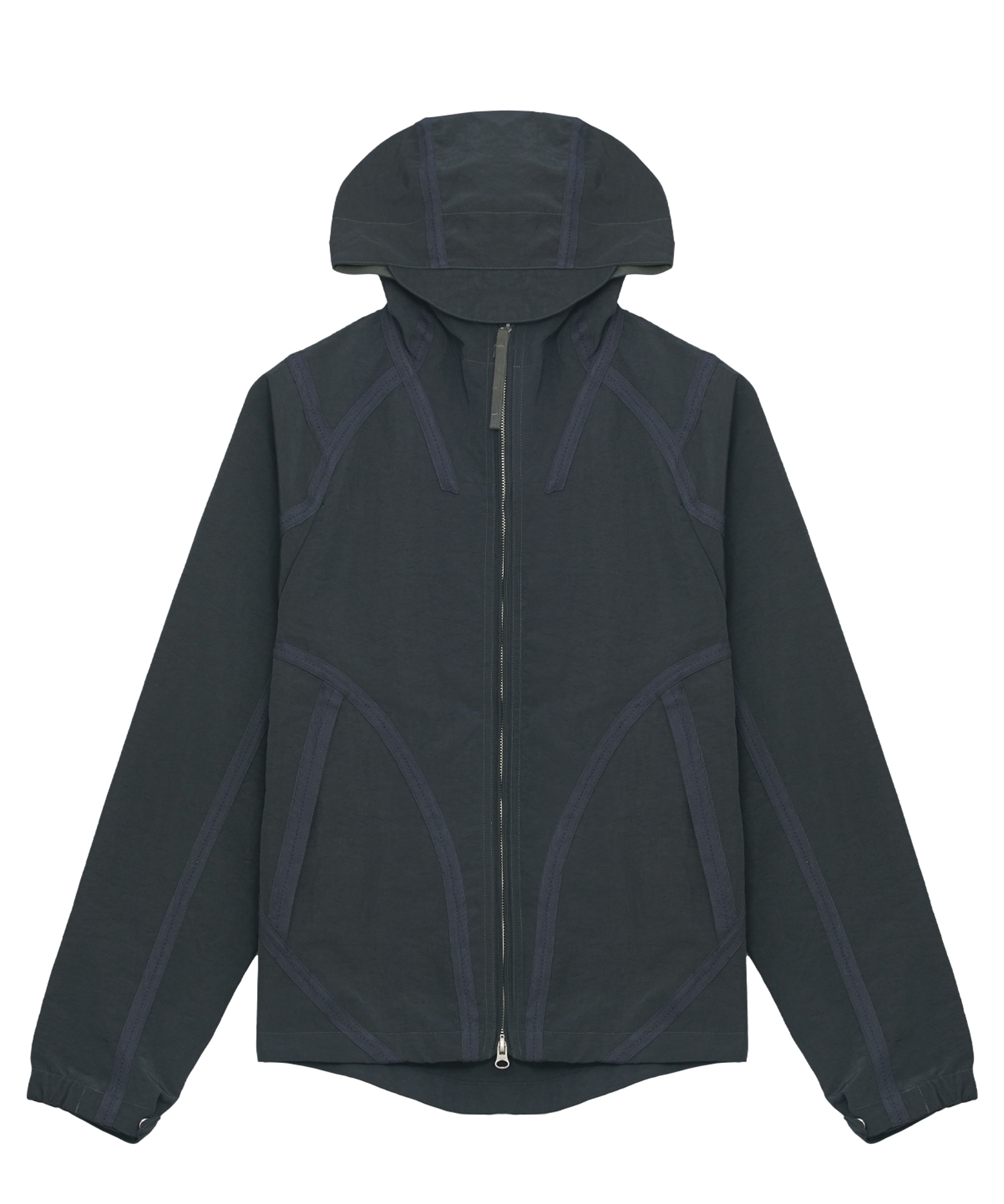 【SANSANGEAR】 WEBBING JACKET : BLUE CHARCOAL