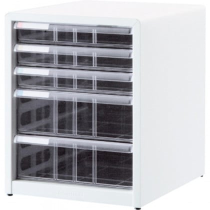 ナカバヤシ アバンテV2レターケース A4 浅3段×深2段 シロ AL-C5-シロ