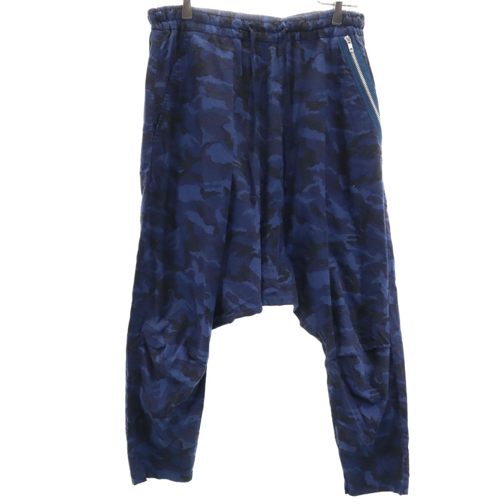 日本製 サルエルパンツ 1 ブルー メンズ 古着