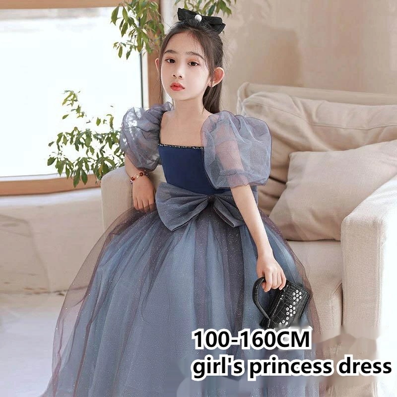 子供ドレス 女の子 ピアノ ワンピース お姫様 プリンセスドレス　発表会 レースドレス ワンピース 子供 ドレス フォーマル 子ども ロングドレス　トレーンドレス キッズ 結婚式 七五三 ジュニア c 5,117円