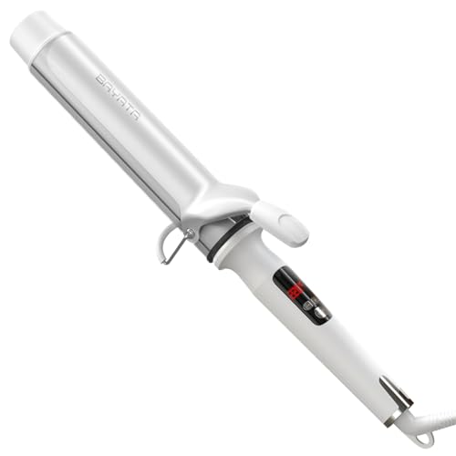 コテ 38mm ヘアアイロン カール アイロン【キープ力アップ・130℃～220℃】38ミリ 10段階温度調節可能 プロ仕様 全髪質対応 100V-240V海外対応 60分自動OFF ロングヘア ミデ