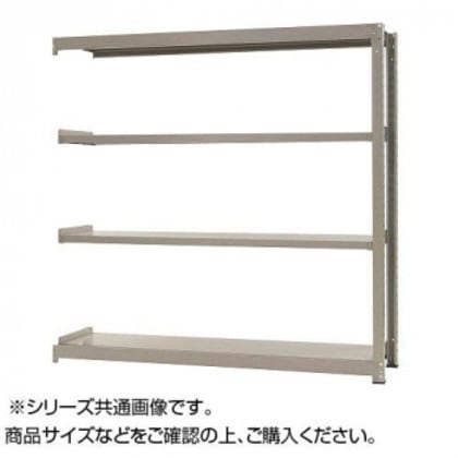 中量ラック 耐荷重500kgタイプ 連結 間口1200×奥行600×高さ1500mm 4段 ニューアイボリー