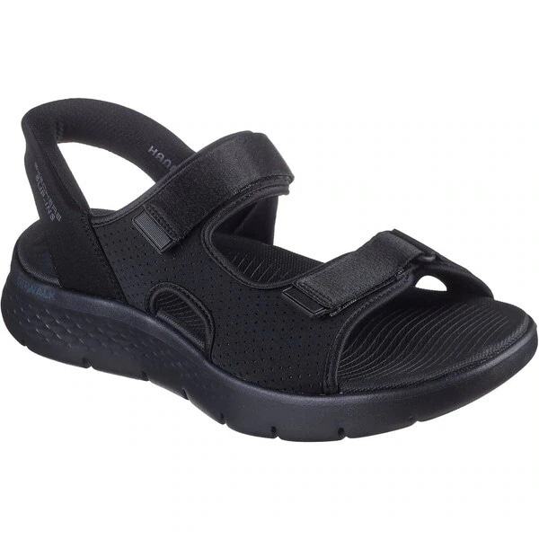 スケッチャーズ 229210 BKLM GO WALK FLEX SANDAL-EASY ENTR ブラックライム 27.0cm サンダル メンズ