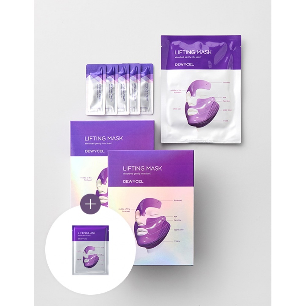 デューセル 7 リフティングマスク 4P 1+1 スペシャルセット (+ 7.5 ml アンプルクリーム & 追加マスクパック 1 個)