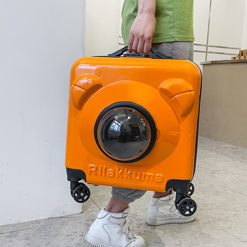 ペットトロリーバッグ猫犬スペースカプセルバッグ猫アウトドアポータブルエアケースポータブル猫荷物旅行