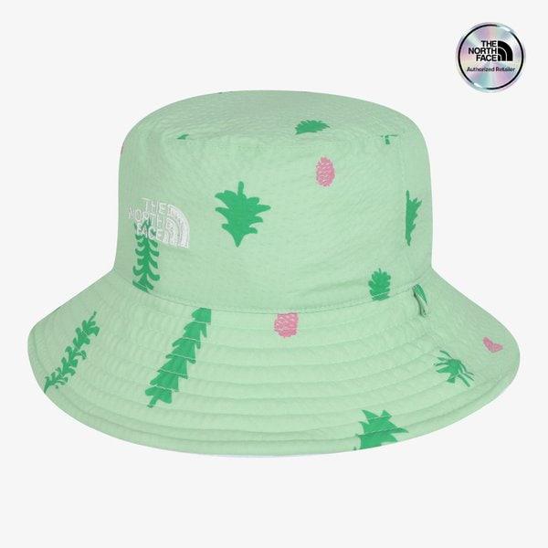[キッズ公式] NE3HS02S キッズ リバーシブル バケット ハット LIGHT GREEN